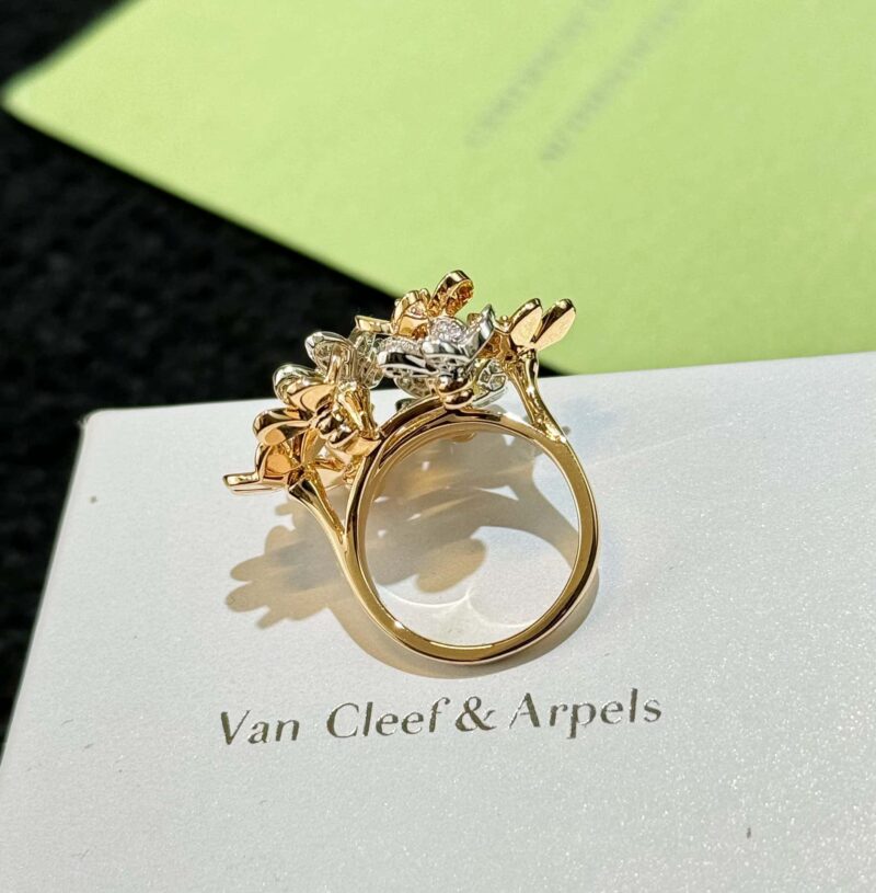 ☀️原单货 ☀️Van Cleef &Arpels 梵克雅宝Frivole戒指8枚花四叶草戒指 ☀️ - Image 12