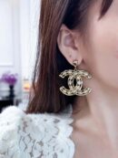 ☀️☑️ 香奈儿C2金色双c耳钉耳环 ☀️