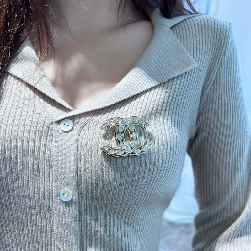 ☀️☑️ 香奈儿双c满钻胸针 ☀️ - Image 4
