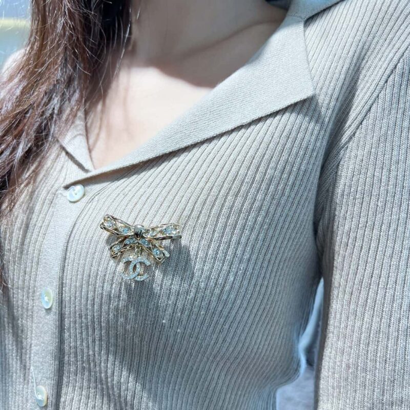 ☀️☑️ 香奈儿双c蝴蝶结胸针 ☀️ - Image 4