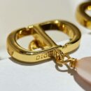 ☑️DIOR迪奥CD粉色珍珠耳钉耳环