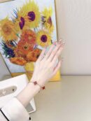 CNC版本 ☀️Van Cleef &Arpels 梵克雅宝红玛瑙四叶草五花手链 ☀