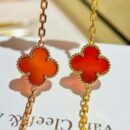 CNC版本 ☀️Van Cleef &Arpels 梵克雅宝红玛瑙四叶草五花手链 ☀