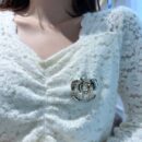☀️☑️ 香奈儿双c金色山茶花胸针 ☀️