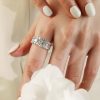☑️TIFFANY&Co. 半满钻方钻戒指
