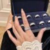 ☑️TIFFANY&Co. 半满钻方钻戒指