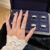 ☑️TIFFANY&Co. 半满钻方钻戒指