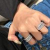 ☑️TIFFANY&Co. 半满钻方钻戒指