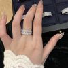 ☑️TIFFANY&Co. 半满钻方钻戒指