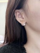 ☑️DIOR迪奥CD粉色珍珠耳钉耳环