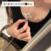 新品 ☀原单货a ☀克罗心绿钻十字项链 ☀