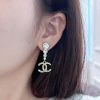 ☀️☑️ 香奈儿c2双c圆钻耳钉耳环 ☀️