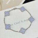 CNC版本 ☀️Van Cleef &Arpels 梵克雅宝间钻紫玉髓四叶草五花手链 ☀