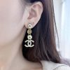 ☀️☑️ 香奈儿c4双c圆字母耳钉耳环 ☀️