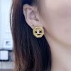 ☀️☑️ 香奈儿c1双c八边形耳钉耳环 ☀️