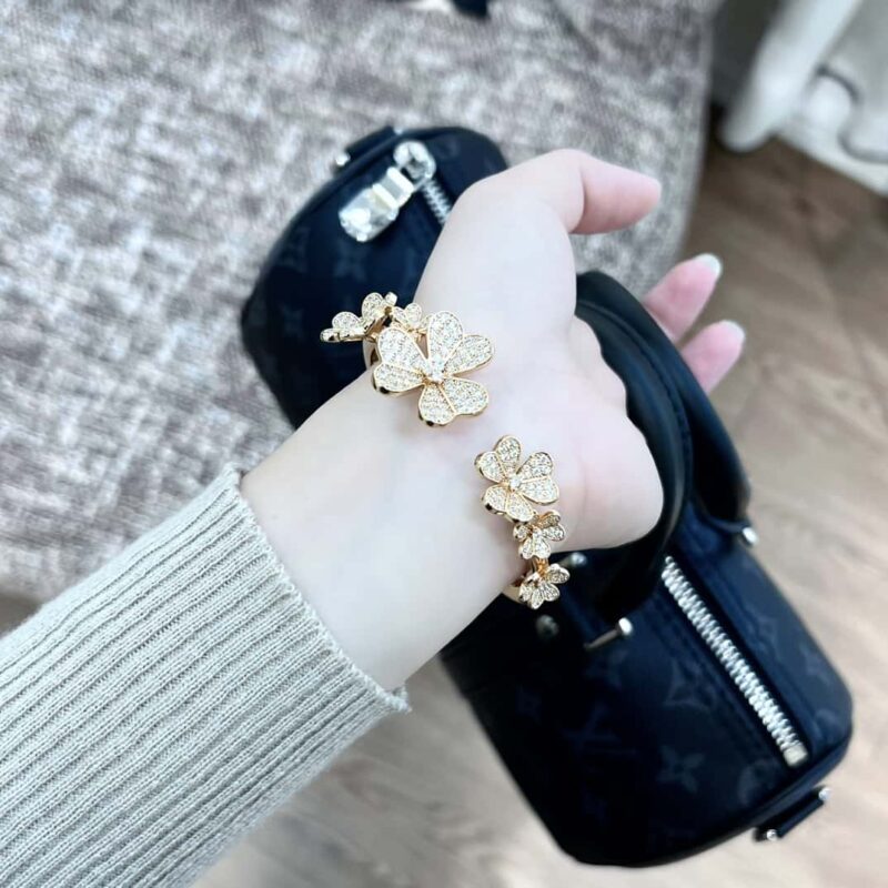 ☀️Van Cleef &Arpels 梵克雅宝Frivole7枚花四叶草手镯 ☀ - Image 7