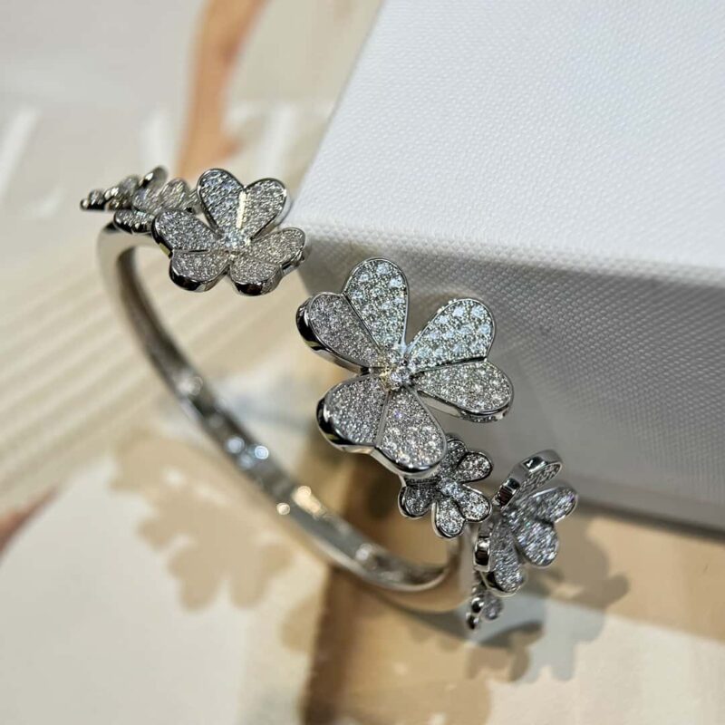 ☀️Van Cleef &Arpels 梵克雅宝Frivole7枚花四叶草手镯 ☀ - Image 19