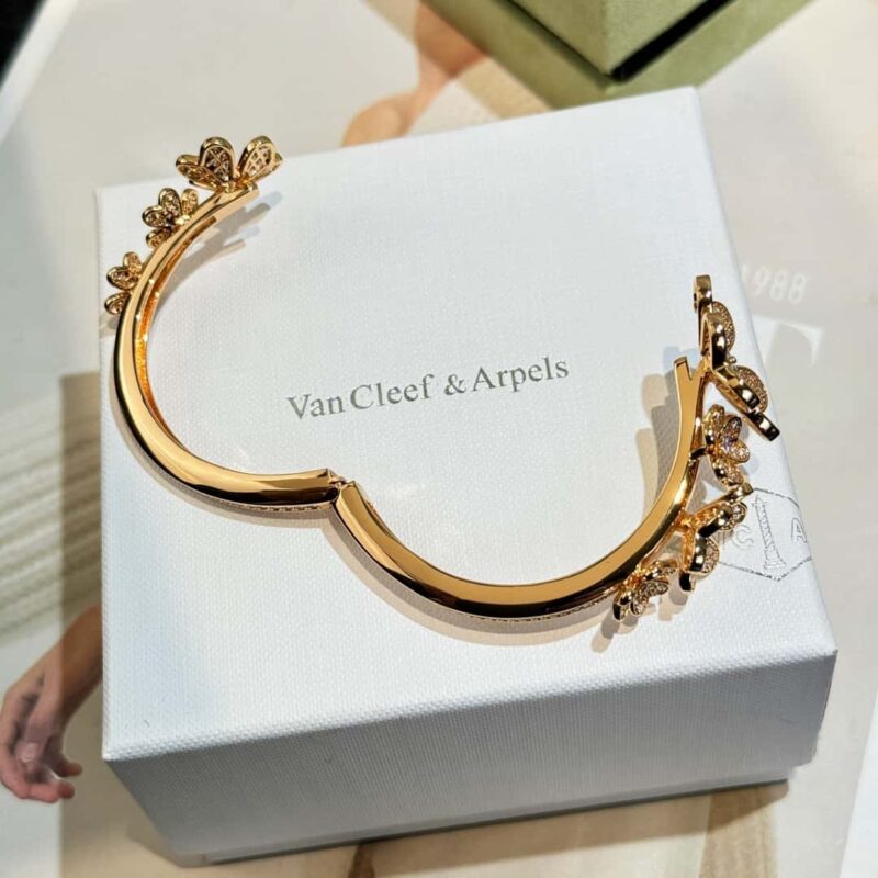 ☀️Van Cleef &Arpels 梵克雅宝Frivole7枚花四叶草手镯 ☀ - Image 21