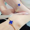 CNC版本 ☀️ ☀️Van Cleef &Arpels 梵克雅宝间钻青金石四叶草五花手链 ☀