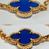 CNC版本 ☀️ ☀️Van Cleef &Arpels 梵克雅宝间钻青金石四叶草五花手链 ☀