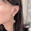 CNC版本 ☀️Van Cleef &Arpels 梵克雅宝灰贝母四叶草耳拍耳环耳钉 ☀