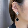 wsxc1728463055667_6.jpg CNC版本 ☀️Van Cleef &Arpels 梵克雅宝黑玛瑙四叶草耳拍耳环耳钉 ☀