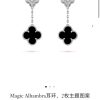 wsxc1728463056692_3.jpg CNC版本 ☀️Van Cleef &Arpels 梵克雅宝黑玛瑙四叶草耳拍耳环耳钉 ☀