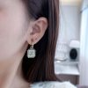 ☀️☑️ 香奈儿c2双c方形耳钉耳环 ☀️
