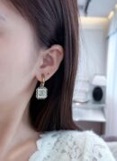 ☀️☑️ 香奈儿c2双c方形耳钉耳环 ☀️