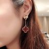 wsxc1728932694640_7.jpg CNC版本 ☀️Van Cleef &Arpels 梵克雅宝红玛瑙镭雕四叶草耳拍耳环耳钉 ☀