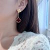 wsxc1728932694914_10.jpg CNC版本 ☀️Van Cleef &Arpels 梵克雅宝红玛瑙镭雕四叶草耳拍耳环耳钉 ☀