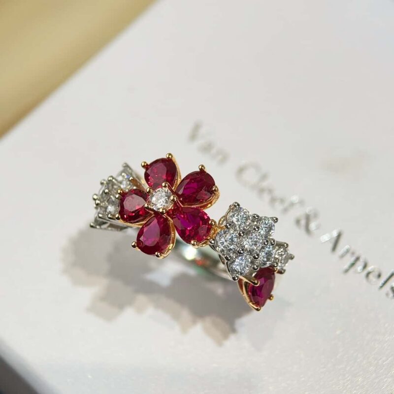 ☀️Van Cleef &Arpels 仲夏夜之梦梵克雅宝Folie des Pres 戒指 ☀️ - Image 21