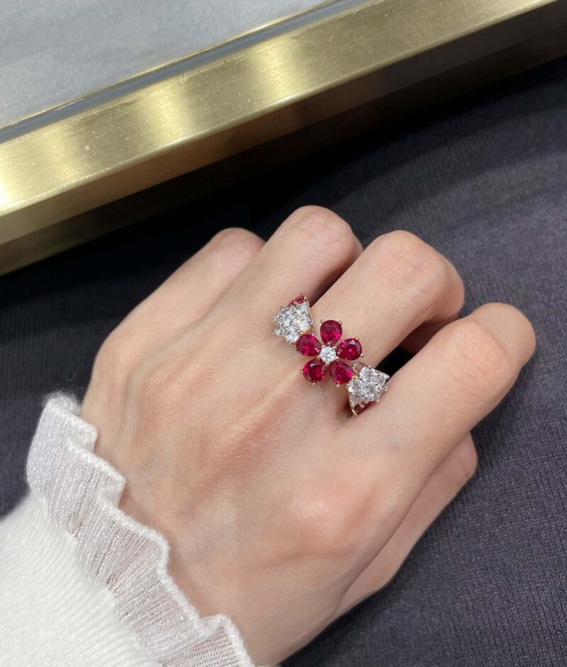 ☀️Van Cleef &Arpels 仲夏夜之梦梵克雅宝Folie des Pres 戒指 ☀️ - Image 26