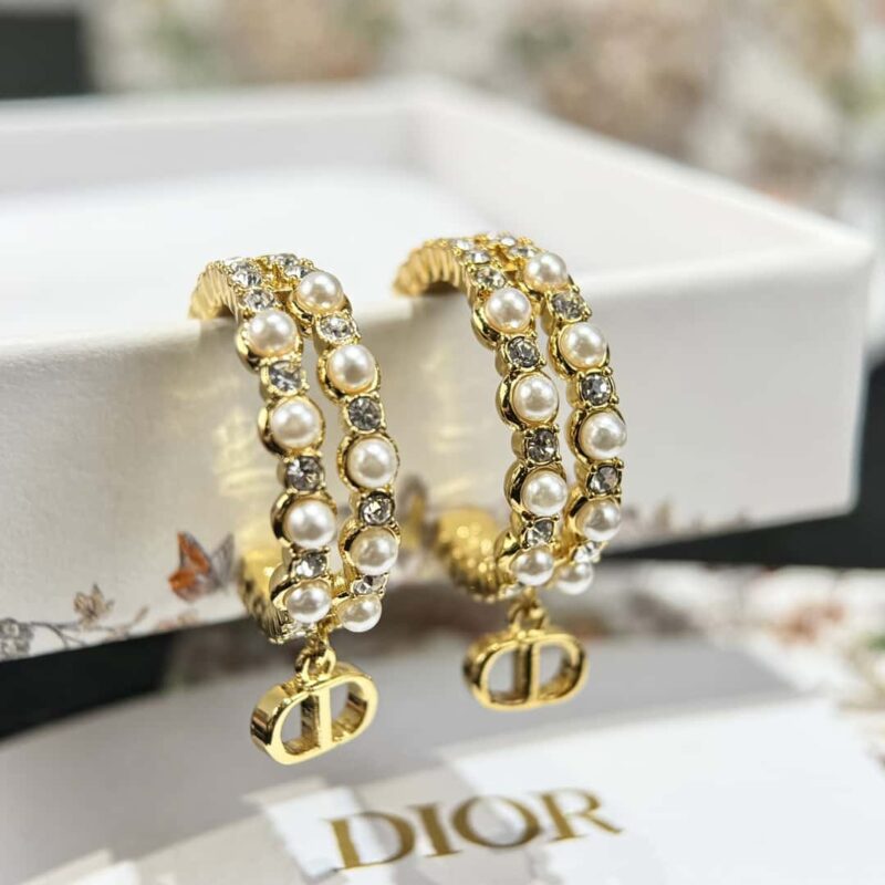 ☑️DIOR迪奥珍珠cd耳钉耳环