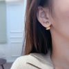 ☑️DIOR迪奥圆形字母耳钉耳环