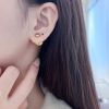 ☑️DIOR迪奥圆形字母耳钉耳环