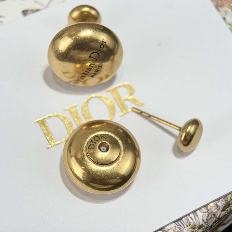 ☑️DIOR迪奥圆形字母耳钉耳环 - Image 7