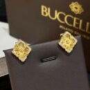 ☀原单货 布契拉提 Buccellati 复古宫廷风镭射四叶草耳钉耳环耳拍 ☀️