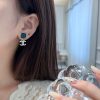 ☀️☑️ 香奈儿c2双c蓝色牛仔方形耳钉耳环 ☀️