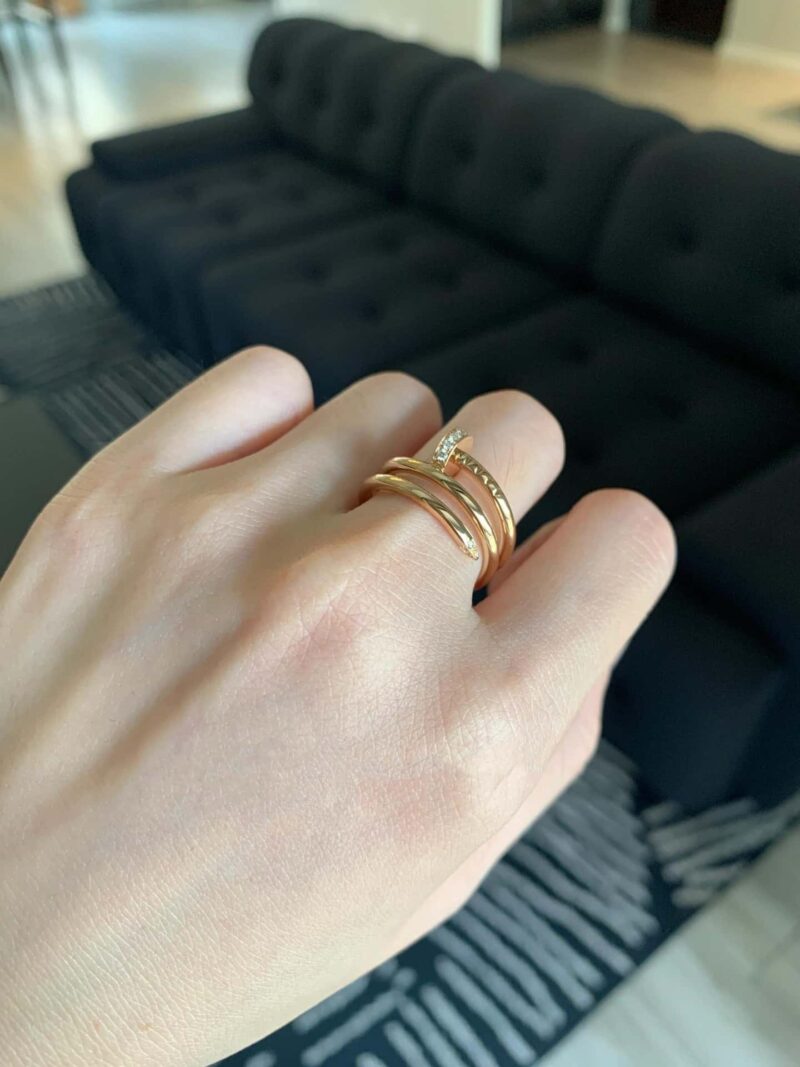 新品 ☀卡地亚Cartier三圈钉子戒指 ☀ - Image 9
