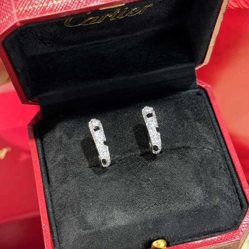 新品 ☀️☀卡地亚Cartier 豹纹满钻耳钉耳环 ☀ - Image 6