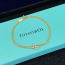 ☀️Tiffany&co 蒂芙尼 双层双T满钻手链 ☀️