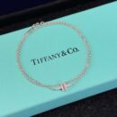 ☀️Tiffany&co 蒂芙尼 双层双T满钻手链 ☀️