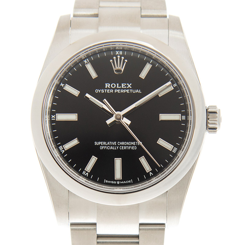 ROLEX 劳力士 蚝式恒动型 OYSTER PERPETUAL 124200-0002 亮黑色