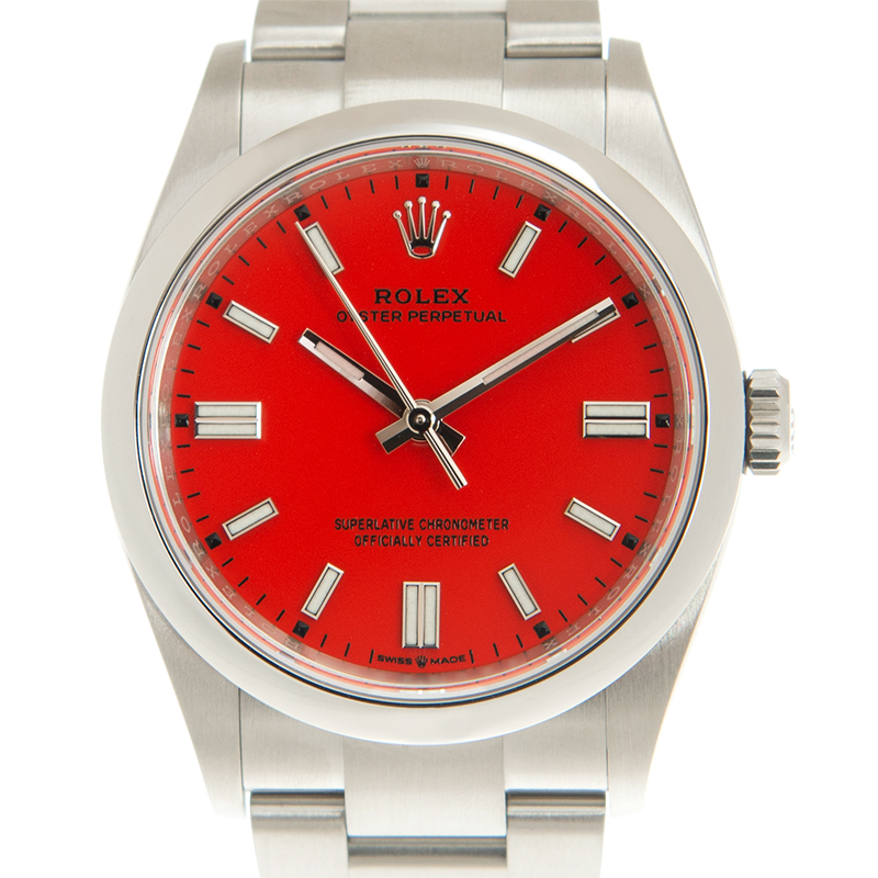 ROLEX 劳力士 蚝式恒动型 OYSTER PERPETUAL 126000-0007 36 36MM 红面