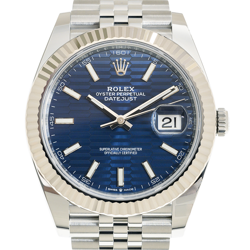 ROLEX 劳力士 恒动日志型 DATEJUST 126334-0032 亮蓝色坑纹图案