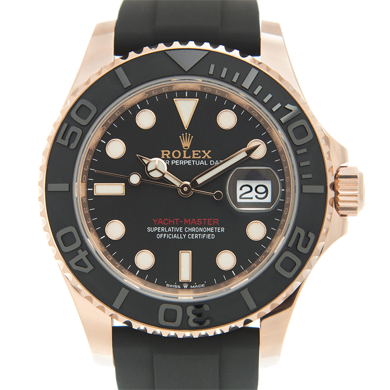ROLEX 劳力士 游艇名仕型 YACHT MASTER 126655-0002 玫瑰金游艇 醇黑色