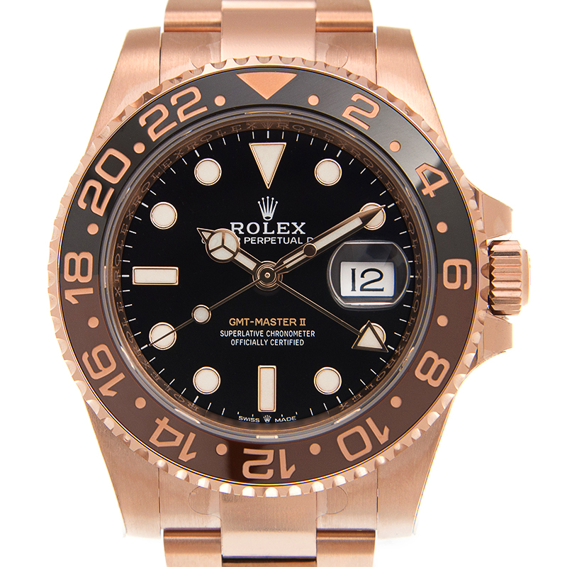 ROLEX 劳力士 格林尼治型 II GMT-MASTER II 126715CHNR-0001 玫瑰金沙士圈 全金 大沙 沙示圈 ROOT BEER