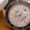 20240326164354_3545.jpg ROLEX 劳力士 游艇名仕型 YACHT MASTER 126655-0005 玫瑰金游艇 钻石表面 满钻 满天星