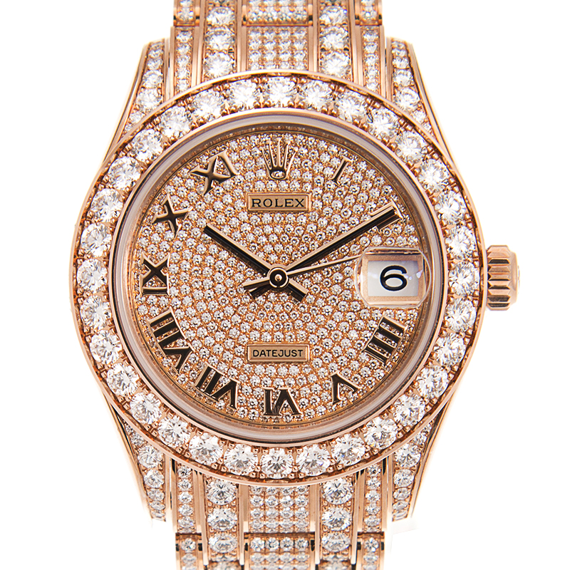 ROLEX 劳力士 恒动日志型 DATEJUST PEARLMASTER81405RBR 满天星/全钻
